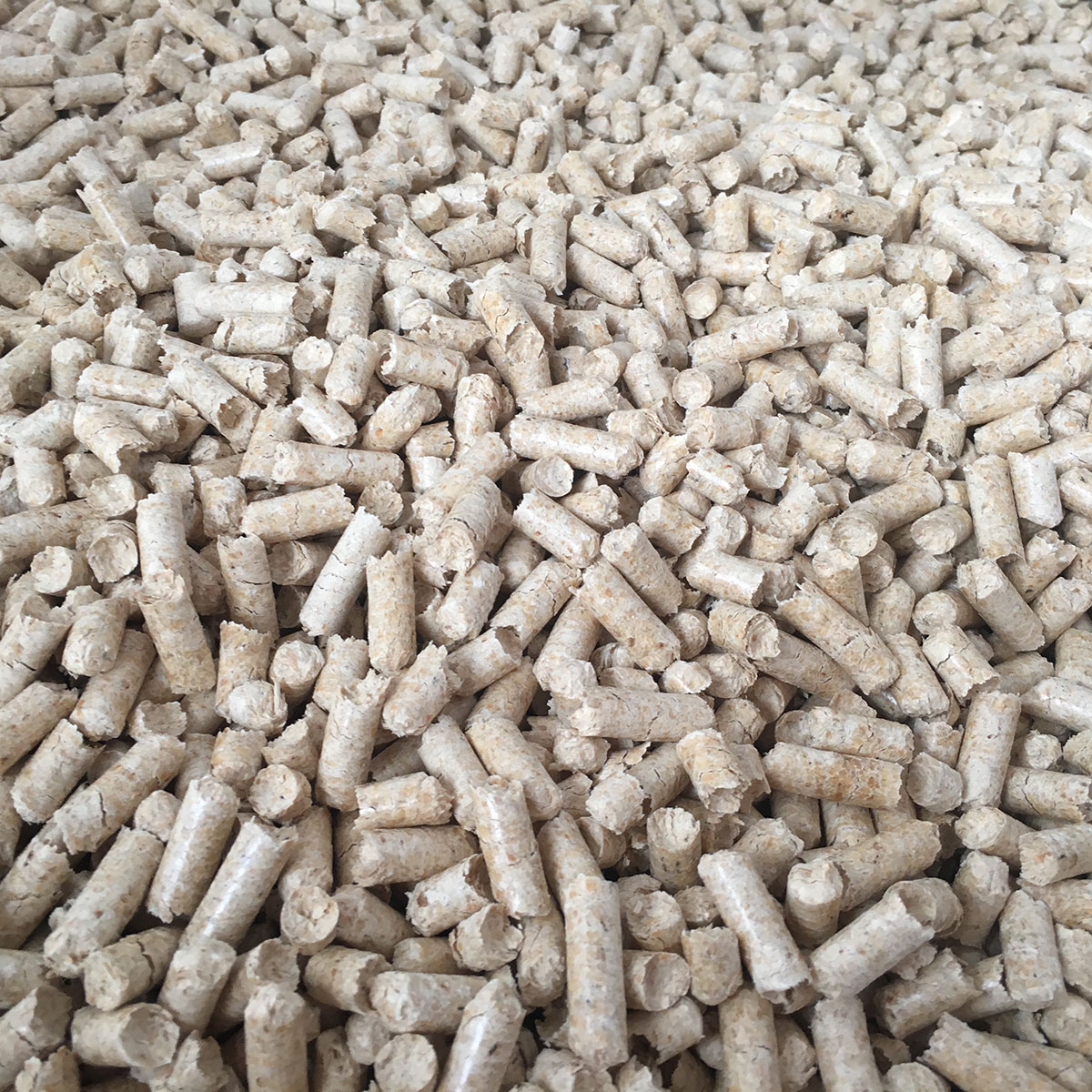 Close up picture of pellets
